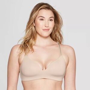 Women's‎ Lightly Lined Wirefree Bra - Auden Soft Beige 34A